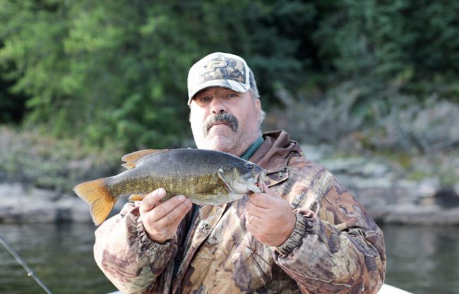 Outpost bass fishing at Brown Bear Lake